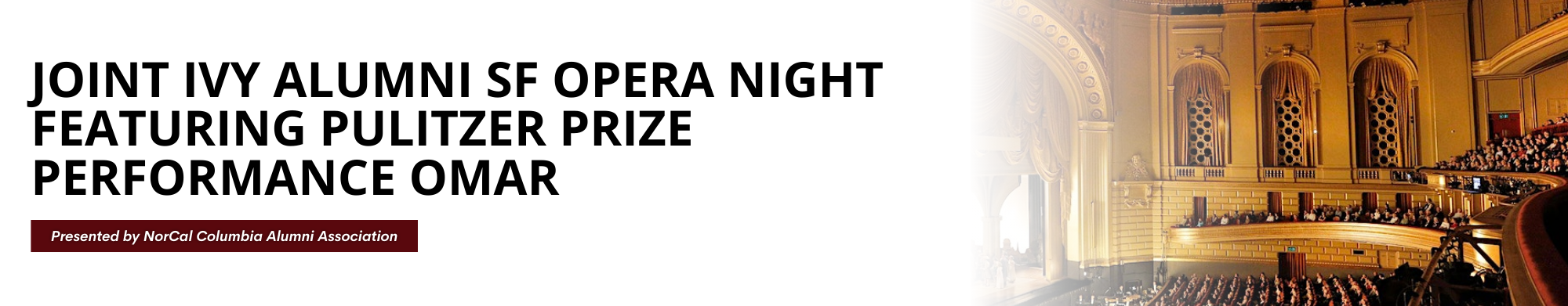 Joint Ivy Alumni SF Opera Night featuring Pulitzer Prize Performance Omar