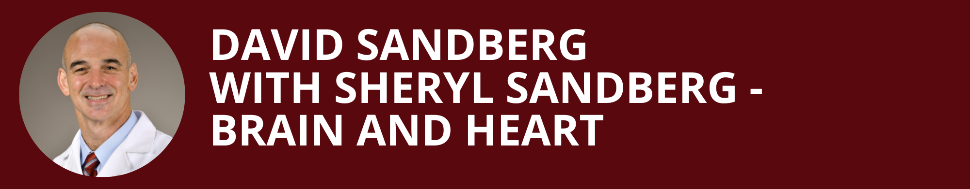 David Sandberg with Sheryl Sandberg –  BRAIN AND HEART